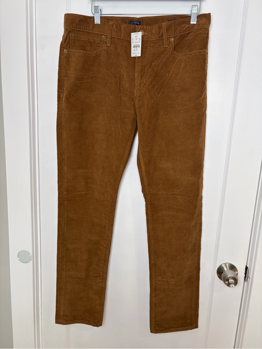 J.Crew Slim Flex Corduroy Pants Mens 33 Brown